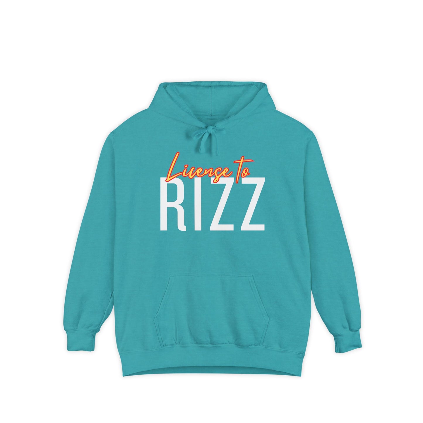 License to Rizz Unisex Garment-Dyed Hoodie - Trendy and Comfortable for Everyday Wear