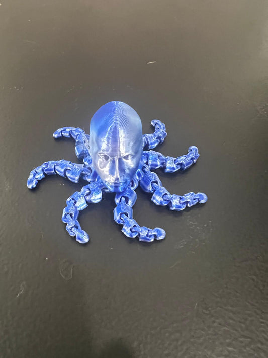 Rocktopus Prime – Meme-Inspired Surreal Octopus Sculpture | 3D Printed Art Figure