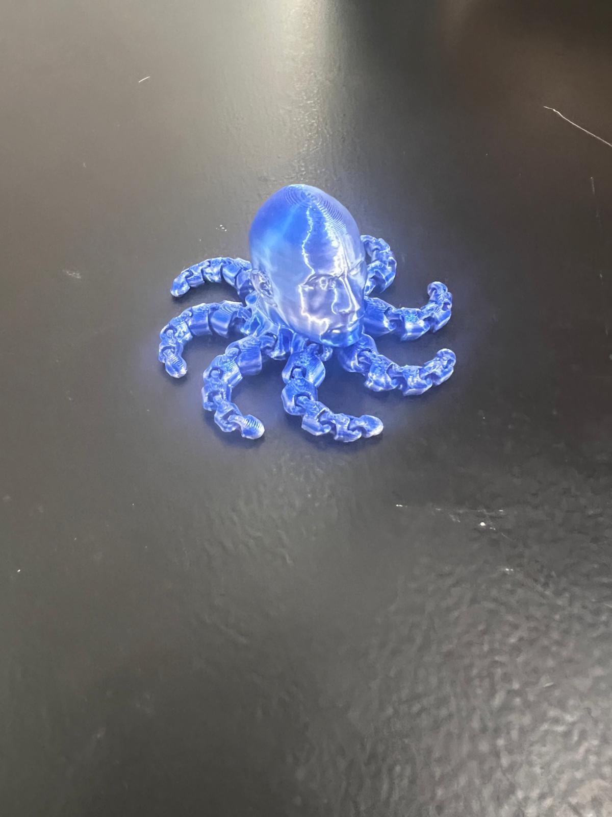 Rocktopus Prime – Meme-Inspired Surreal Octopus Sculpture | 3D Printed Art Figure