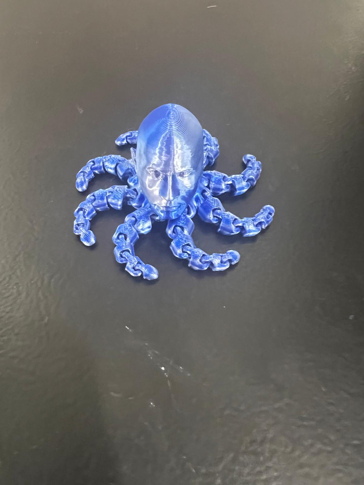 Rocktopus Prime – Meme-Inspired Surreal Octopus Sculpture | 3D Printed Art Figure