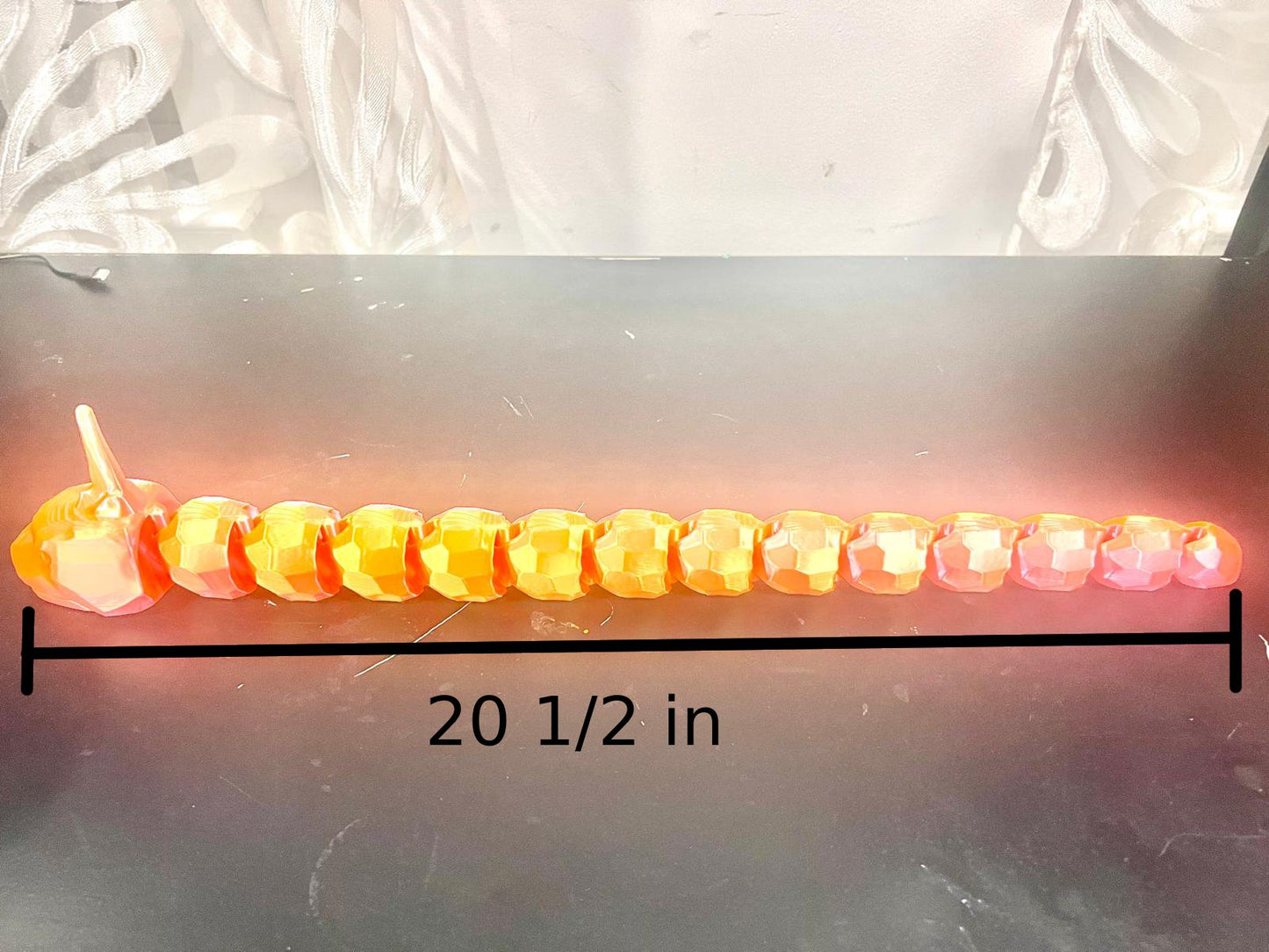 3D-Printed Onix Pokémon Figure – Articulated Crystal Style